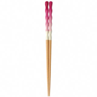 【DAIDOKORO】日本製頂級天然實木筷子 若狹漆筷 粉色(防滑加工/洗碗機適用)