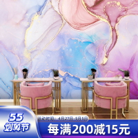北歐ins風金箔紙大理石墻紙輕奢美甲店KTV墻布美容院背景墻壁紙