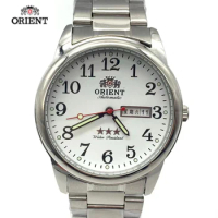 Orient Men's Watch Stainless Steel Large Dial Waterproof Quartz Watch Imported Movement with Luminous Men Watch Atmosphere
