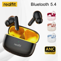 Malaysia Stock】Realfit F3 Bluetooth Earphone ANC Active Noise Cancellation Wireless Earbuds Mic HIFI