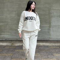 Set Nỉ Jewis Áo Sweater Mix Quần Jogger Xám Nhạt Phong Cách Đường Phố Cá Tính JEWIS J358