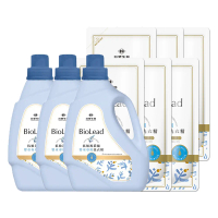 《台塑生醫》BioLead抗敏原濃縮洗衣精 嬰幼兒衣物專用 3瓶+6包-3瓶+6包