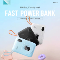 KONFULON Mini Power Bank 10000mAh Cell Phone Portable Charger Cute Powerbank 10000mAh External Mobile Battery Poverbank
