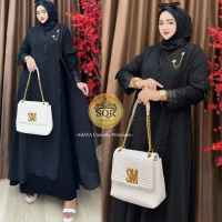 Uni Ara - Dress ( CAMELIA ) Dress Premium || Gamis Wanita Kekinian