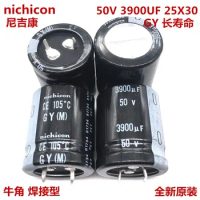 2PCS/10PCS 3900uf 50v Nichicon GY 25x30mm 50V3900uF Snap-in PSU Capacitor