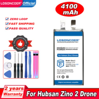 LOSONCOER 4100mAh For Hubsan Zino 2 Zino2 ZINO 2+ ZINO2+ Drone DIY Welding Replacement Flight Battery