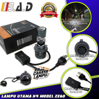 Lampu Utama Socket H4 LED BAD ZE60 Motor Mobil Lampu Depan LED H4 Plus Kipas Motor Universal