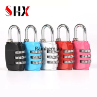 3 Digits Portable Mini Lock Padlock Safe Combination Code Lock Padlock for Luggage Zipper Backpack Travel Luggage Anti-theft