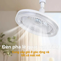 Đèn Pha Lê Quạt Vạn Năng Tiết Kiệm Năng Lượng LED E27 Dễ Lắp Đặt Cho Phòng Ngủ Gia Đình Cung Cấp Gió