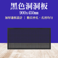 職人工具 185-HHBBK 方孔掛板 展示架 工具掛板 工具牆(洞洞板置物架 上牆展示架 黑色洞洞板90x45cm)