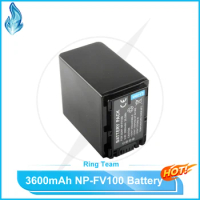 3600mAh NP-FV100 FV100 Battery For Sony DCR-SR15 SR21 SR68 SR88 SX15 SX21 SX44 SX45 SX63 SX65 SX83 S