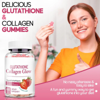 1. Glutathione Collagen Gummies Strawberry Flavor 60 Pieces Contains Biotin, Vitamin C, and Plant Co