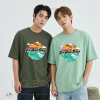 ELLIPSESINC Kaos Oversize Pria & Wanita No Bad Days L Army Green