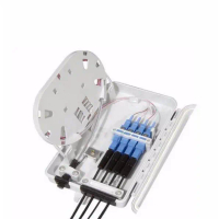 4 Core Fiber Optic Terminal Box FTTH Box Fiber Optic Distribution Box