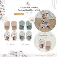 [TOMS] LITTLE PALMERHAUS (1pasang) Reversible Booties | Sarung Kaki Bayi 2 Sisi | Sepatu Bayi Prewal
