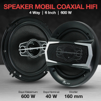 Speaker Mobil STRONG BASS Coaxial HiFi 4 Way 6 Inch 600 W 2 PCS