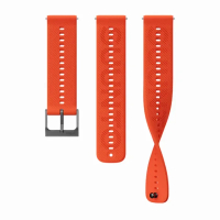 Suunto 22mm Athletic 6 矽膠錶帶 S+M 珊瑚橙