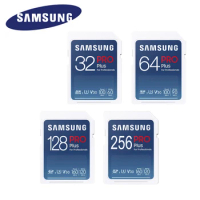 SAMSUNG PRO Plus Memory SD Card 64GB Flash Memory Cards 128GB 256GB High Speed SD Cards U3 V30 Full HD Video For Camera