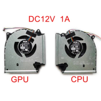 New CPU GPU Cooling Cooler Fan For ASUS ROG Strix G15 G513 G533 G17 G713 G733 G533Q G513QR G713QR G733QS 13NR0540P01011 DC12V 5V