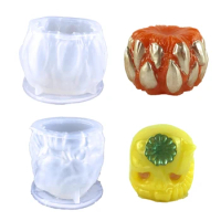 Halloween Pumpkin Molds DIY Epoxy Resin Mold Silicone Mold Decors Pumpkins For Table Halloween Molds For Epoxy