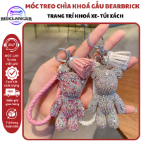 Móc Treo Chìa Khóa Thời Trang, Móc Khóa Hình Gấu Bearbrick Đính Đá Treo Balo Túi Xách Siêu Dễ Thương