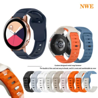 20mm New Sport Silicone Strap Band For Samsung Galaxy Watch Active 2 40mm 44mm / Watch 4 / 5 / Pro / 6 Bracelet