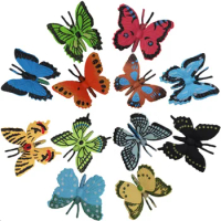 Mini Plastic Simulative Butterfly Action Figures Insects Model For Kids, Educational Toy Gift