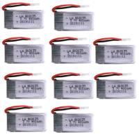 10pcs/lot 3.7V 400mah Lipo Battery For H107 H31 KY101 E33C E33 U816A V252 H6C 25C RC Quadcopter 802035 Lipo Battery