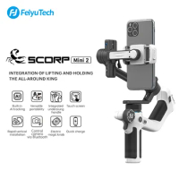FeiyuTech SCORP Mini 2 All-in-One 3-Axis Handheld Gimbal Stabilizer for Sony A7III GoPro 12 iPhone 15 Pro AI Tracker