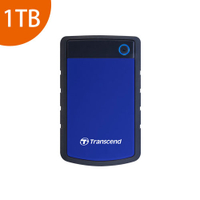創見 Transcend 25H3 1TB 藍色 USB3.0 2.5吋 行動外接硬碟(TS1TSJ25H3B)