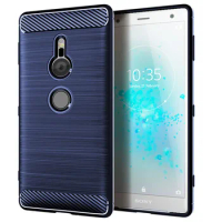 For Sony Xperia XZ2 H8266 H8216 Case Carbon Fiber Skin Soft Silicone TPU Back Cover Case For Sony XZ2 H8296 H8276 Phone Cases