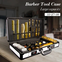 Portable Barber Tool Case Box Barber Stylist Travel Case Hair Styling Tools Organizer Case With Lock Storage Box Barber Suitcase