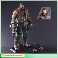 Original SQUARE ENIX PLAY ARTS Barret Wallace Final Fantasy VII Remake Version Action Figures Active