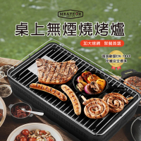 【Meateor】無煙炭烤爐 免插電 內建可調節風扇 快速生火 獨特烤網擋盤設計