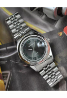 Aries Gold Aries Gold Black Dial Silver Stainless Steel Strap Women Watch G 1068 Series