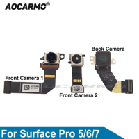 Aocarmo Back Camera For Microsoft Surface Pro 5 6 7 Pro5 Pro6 1796 Front Rear Camera Flex Cable Repair Parts