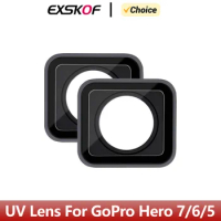 For GoPro Hero 7 6 5 UV Filter Aluminum Frame Optical Glass Lens Replacement Protective Lens GoPro Action Camera Accessories