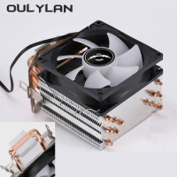Air-cooled AMD i5 Cpu 1700 4PIN Heat Sink CPU Processor Cooler Fan 1155 Desktop Computer 2 4 6 Copper Tube Cooler NEW