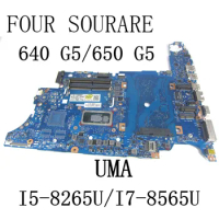 UMA For HP ProBook 640 G5/650 G5 Laptop Motherboard with I5-8265U/I7-8565U CPU 6050A3028501 Mainboard