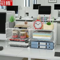 辦公室桌上的小書架置物架層架簡易大容量學生鐵架子桌面收納神器