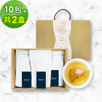 【順便幸福】韃靼黃金蕎麥茶禮盒組3袋/盒-共2盒(茶包 韃靼 蕎麥 可冷泡)