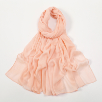 Soft Single Stitch Rayon Cotton Scarf Shawl Comfortable Muslim Headscarf Women Ironless Cotton Shawl