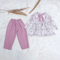 Setelan Anak Motif Rayon Viscouse | Oneset Celana Fashion Anak Motif