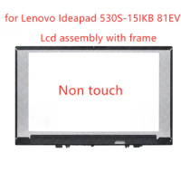 Original 15.6'' Full FHD IPS LCD Display Screen with front Glass Assembly 5D10R06098 For Lenovo ideapad 530S-15IKB 530S-15 81EV