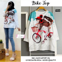 BAJU KAOS WANITA LENGAN PANJANG BAJU BIKE SPEED PUTIH BAJU WANITA ATASAN WANITA COS TERLARIS TERBARU
