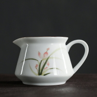 手繪陶瓷公道杯 白瓷大號分茶器 加厚耐熱茶海茶杯功夫茶具