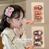Autumn and winter hair accessories, cute BB clips, plush star hair clips, Y2K dopamine clips, small