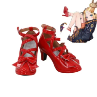 FGO Fate Grand Order 3rd Anniversary Abigail Williams Cosplay Shoes High Heel Red Boots Custom Made Any Size