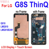 6.21 inch AAA+ LCD For LG G8S ThinQ LCD G810 LMG810 LMG810EAW LCD Display Touch Screen Digitizer Assembly Frame for LG G8S LCD