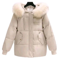 jaket winter bulu halus tebal nyaman Wanita Casual Outer